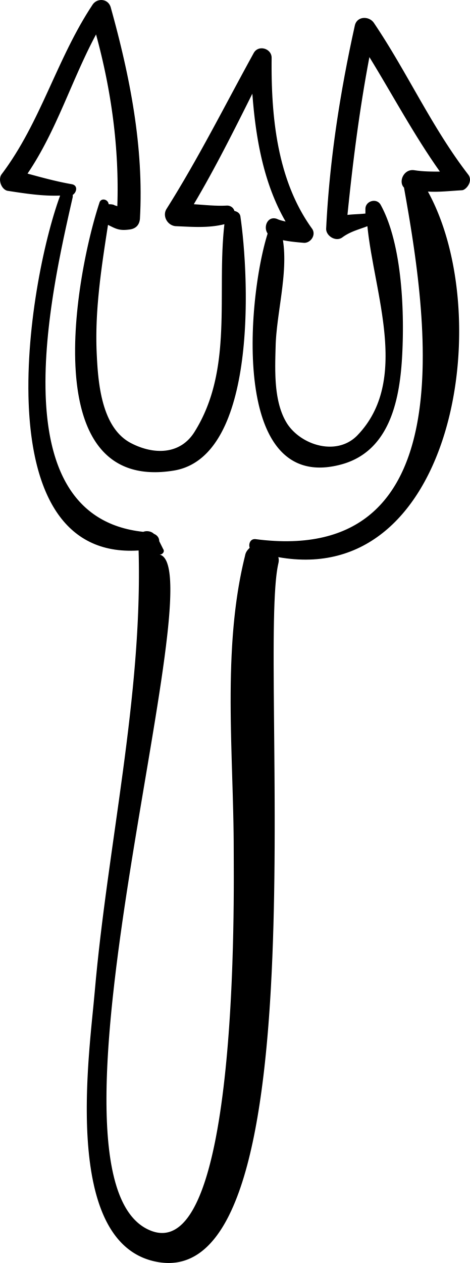 Halloween Trident Outline Vinyl Cutting Svg File Free Vectors